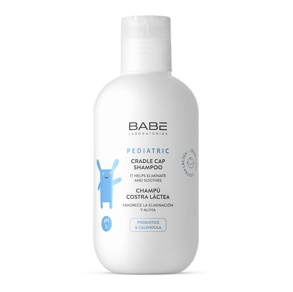 Babe Pediatric Cradle Cap Shampoo for Infants & Kids, Gentle Scalp Cleanser, 200 ml