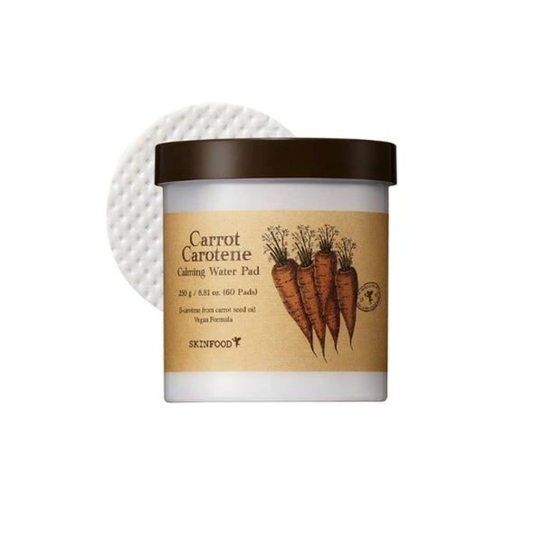 Skinfood Carrot Carotene Calming Water Pads, 60 Count