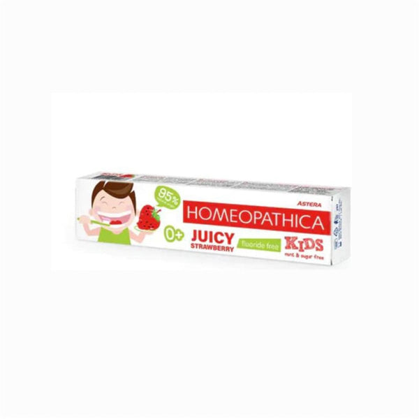 Astera Homeopathica Kids Toothpaste Fluoride-Free Juicy Strawberry 50 ml
