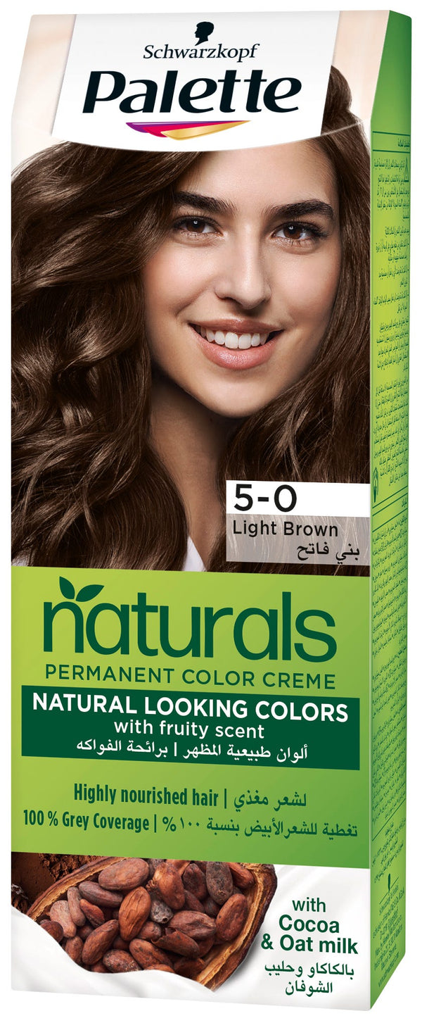 Palette Pnc 5-0 Light Brown Permanent Hair Colour Cream
