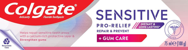 Colgate Sensitive Pro-Relief Gum Care Toothpaste, Pro-Argin, 75 ml