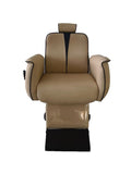 System Salon BX15 Women's Haircut and Makeup Chair Hydraulic Beige and Dark Blue
