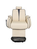 System Salon BX15 Women's Haircut and Makeup Chair Hydraulic Beige and Dark Blue