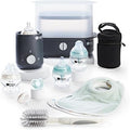 Tommee Tippee Complete Newborn Feeding Kit with Steriliser, Bottle Warmer and Soothers, Black