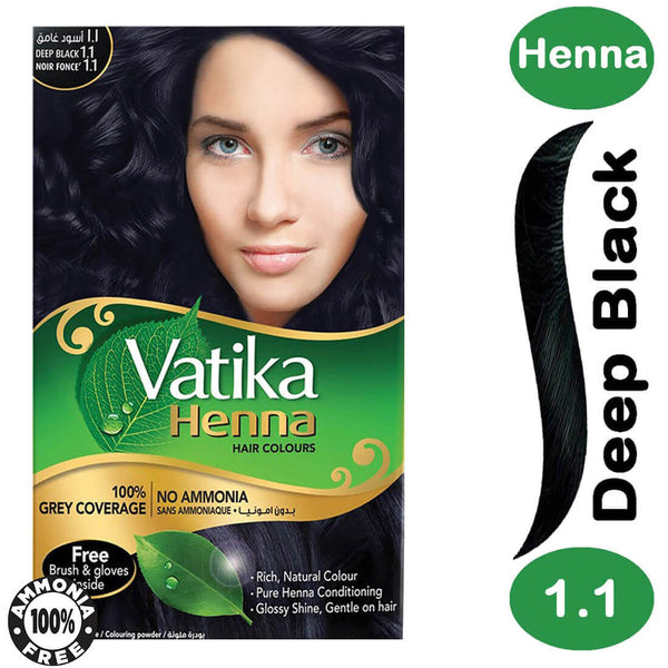 Dabur Vatika Henna Hair Colour Powder Deep Black