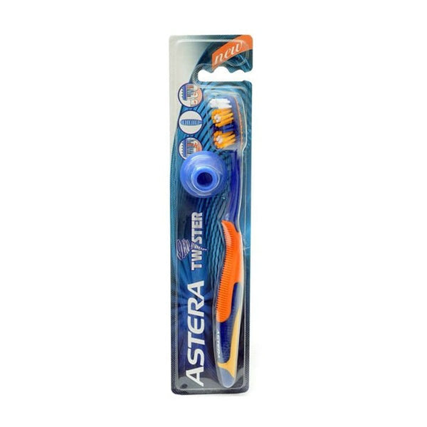 Astera Twister Toothbrush Medium Bristles Tongue Cleaner