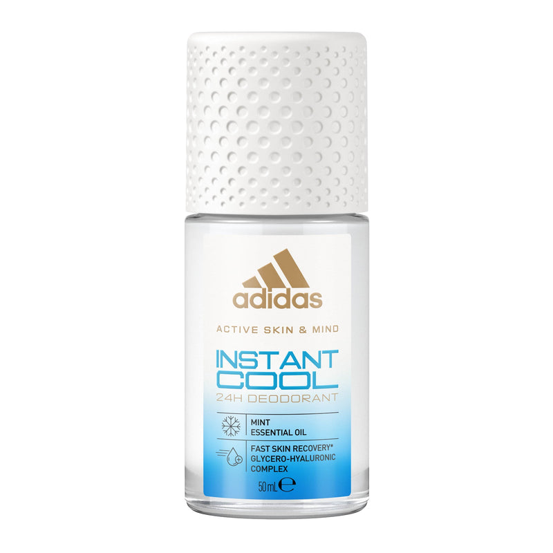 Adidas Active Skin & Mind Instant Cool Roll-On Deodorant Mint Essential Oil 50 ml