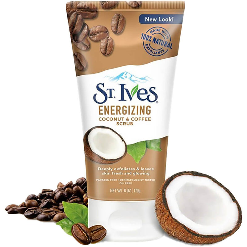 St. Ives Coconut & Coffee Scrub Exfoliating Facial Scrub 170 g