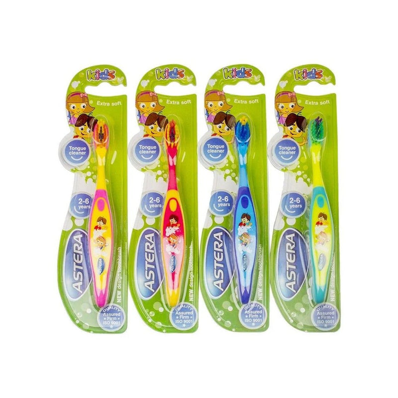 Astera Kids Extra Soft Toothbrush Yellow, Ages 2-6