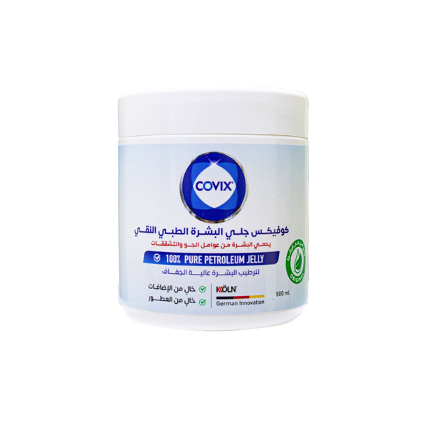 Covix Pure Petroleum Skin Jelly 100% Petrolatum Moisturizer 500 ml