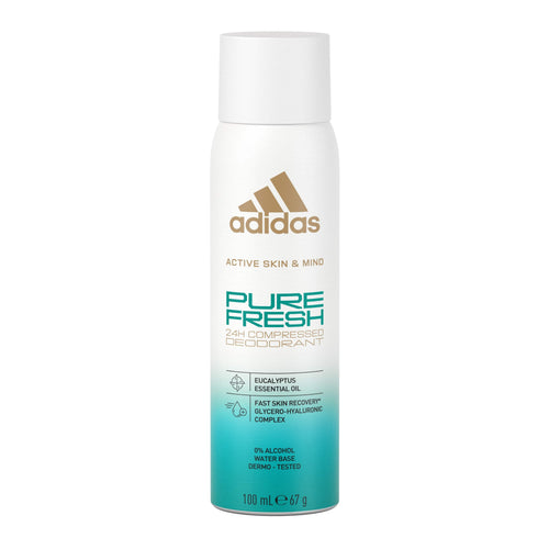 Adidas Active Skin & Mind Pure Fresh Deodorant Spray Alcohol-Free 100 ml