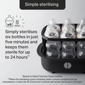 Tommee Tippee Electric Steam Steriliser Black