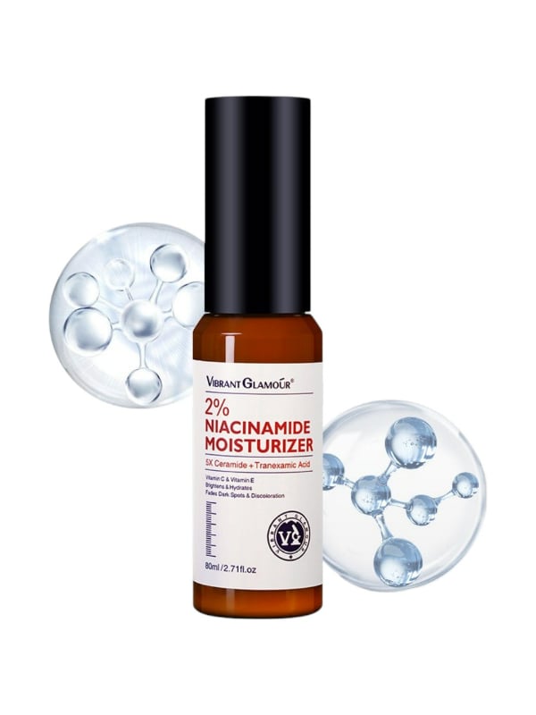 Vibrant Glamour Hydrating Serum Moisturizer 2% Niacinamide 5X Ceramides Tranexamic Acid 80 ml