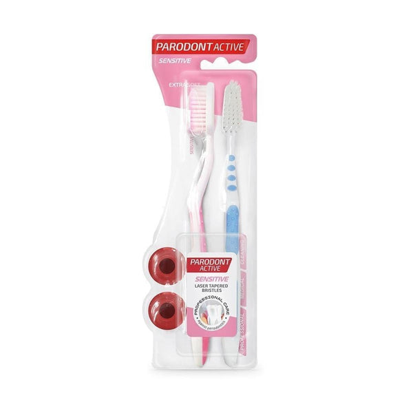 Parodont Active Sensitive Toothbrush Extra Soft Bristles 1+1 Pack