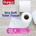 Sanita Toilet Club Extra Soft Embossed Toilet Tissue, 16+4 Rolls