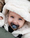 Twistshake Pacifiers Silicone Orthodontic Shape Black and White, 2 Pieces, 0-6 Months