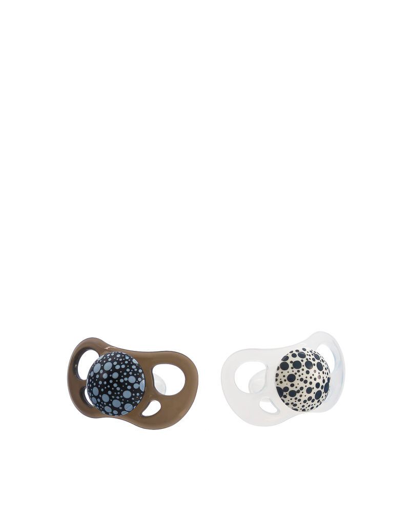 Twistshake Pacifiers Silicone Orthodontic Soothers Black and White 6+ Months, 2 Pack