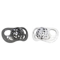 Twistshake Pacifiers Silicone Orthodontic Soothers Black and White 6+ Months, 2 Pack