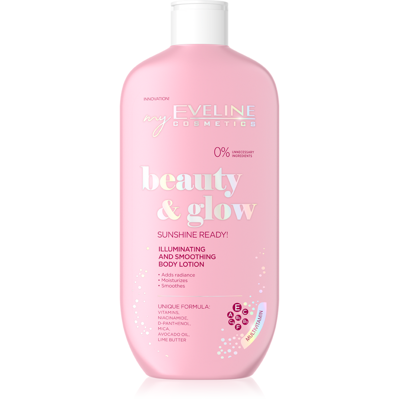 Eveline Beauty & Glow Illuminating Smoothing Body Lotion with Gold Particles 350ml