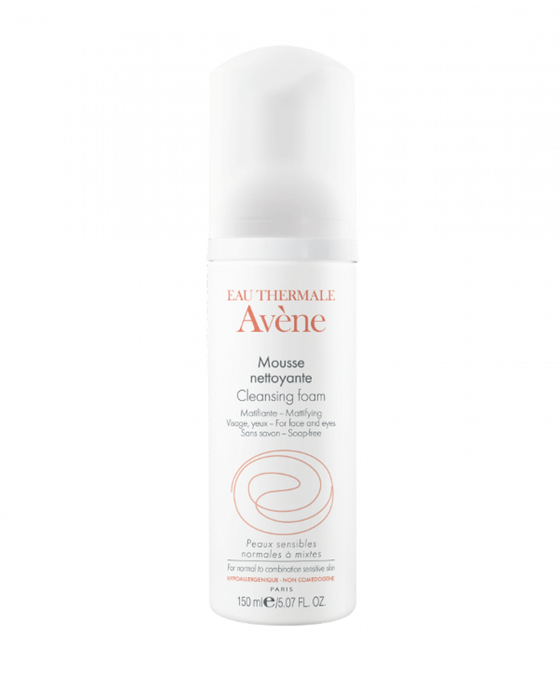 Avene Cleansing Foam Facial Cleanser Mattifying Glutamic Acid 150ml