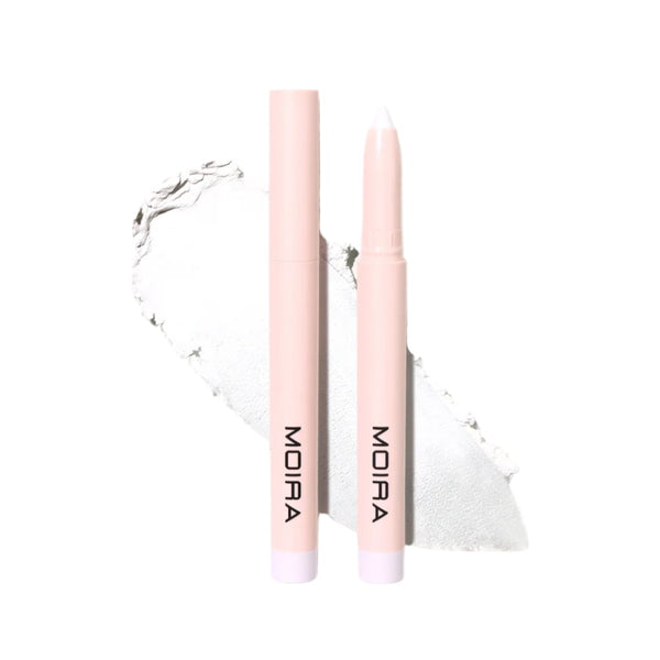 Moira Creamy Stick Eyeshadow Pencil 014 White, Blendable Long-Wear Finish