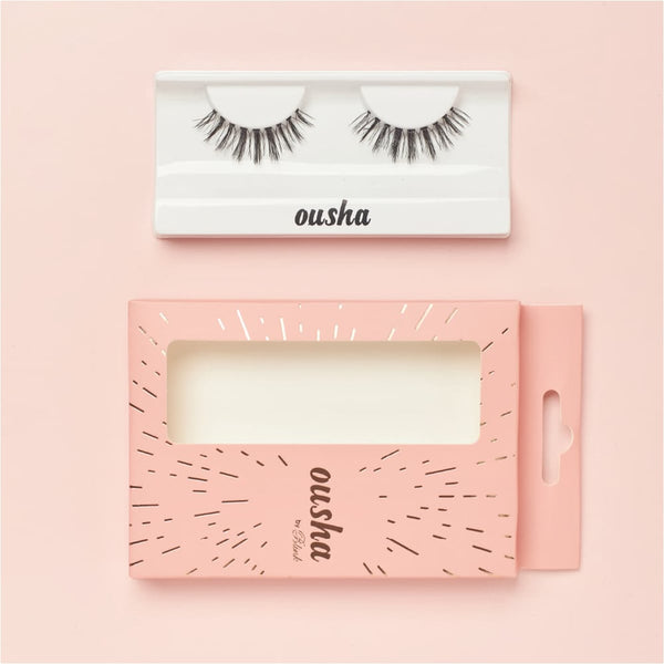 Ousha Natural False Eyelashes #20 Synthetic Fibers Lightweight Design