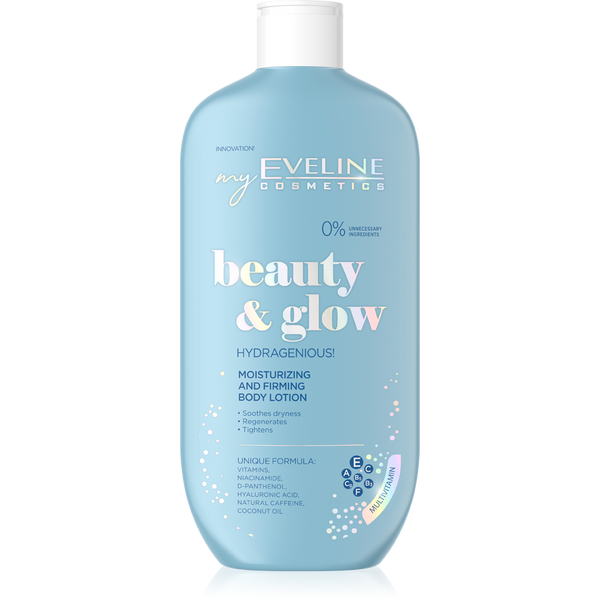 Eveline Beauty & Glow Moisturizing & Firming Body Lotion with Hyaluronic Acid 350ml
