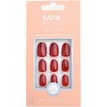 Katia Gorgeous Press On Nails Shine Gel Dark Red 22