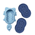 B.Box Baby Bath Brush and Sponge Soft Silicone Bristles with Suction Cup