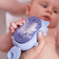 B.Box Baby Bath Brush and Sponge Soft Silicone Bristles with Suction Cup