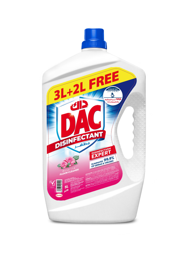 DAC Total Protection Disinfectant Liquid Rose Fragrance 5 L