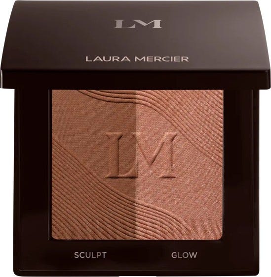 Laura Mercier Bronze Color Infusion Powder Bronzer Soft Warmth Riviera Dark Brown