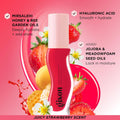 Gisou Honey Infused Lip Oil Lip Gloss, Hydrating High Shine, Strawberry, Liquid