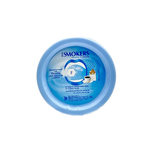 Eva Smokers Fluoride Tooth Powder Stain-Cleansing Formula, 40 g