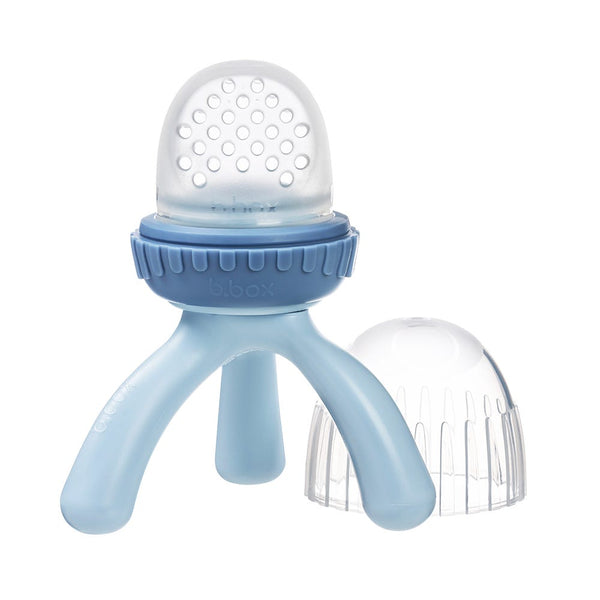 B.Box Silicone Fresh Food Feeder Baby Self-Feeding Tool Lullaby Blue