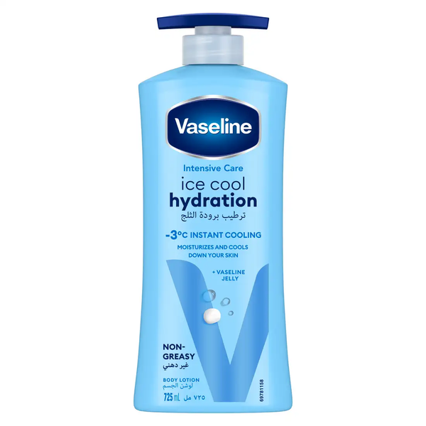 Vaseline Ice Cool Hydration Body Lotion, Lightweight Cooling Formula