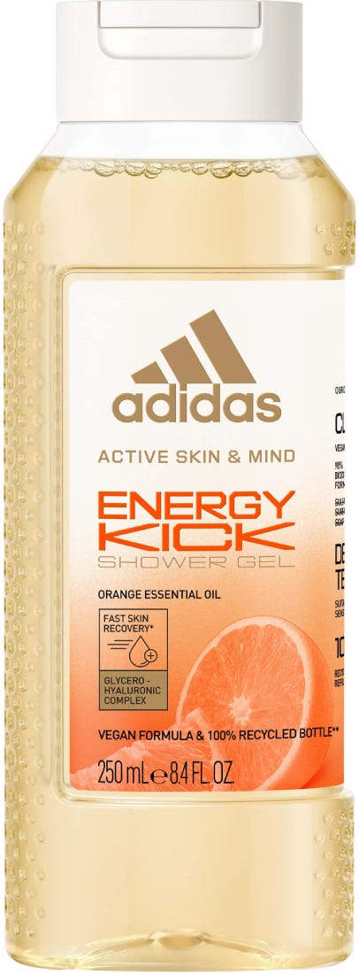Adidas Energy Kick Women Shower Gel Lemon Essential Oil 250 ml