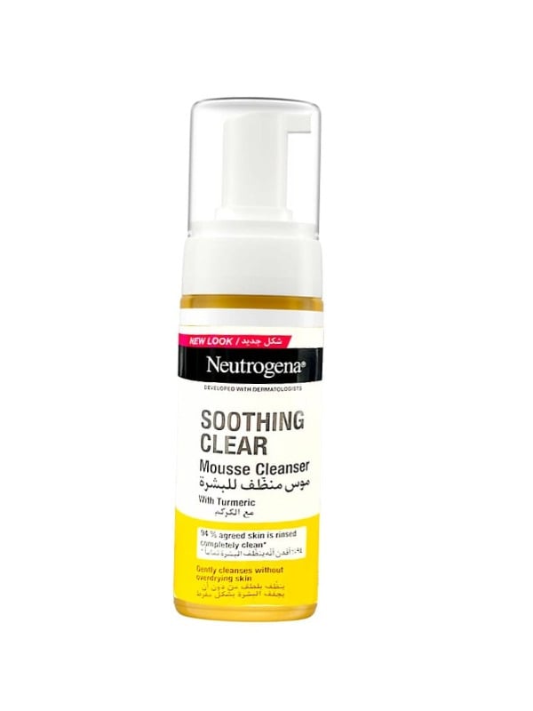 Neutrogena Turmeric Cleansing Mousse Facial Cleanser Soothing Formula 150 ml