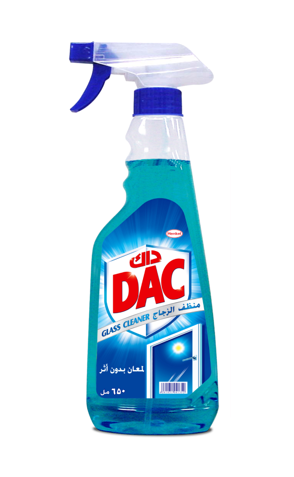 DAC Glass Cleaner Spray Streak-Free Formula 650 ml