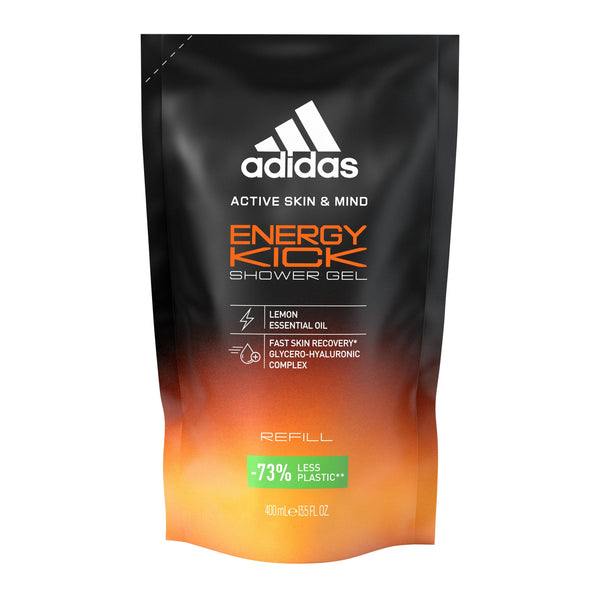 Adidas Energy Kick Men Shower Gel Refill Orange Essential Oil 400 ml