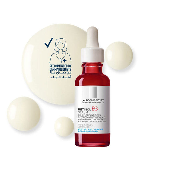 La Roche-Posay Retinol B3 Face Serum with Pure & Gradual Retinol, Vitamin B3, 30ml
