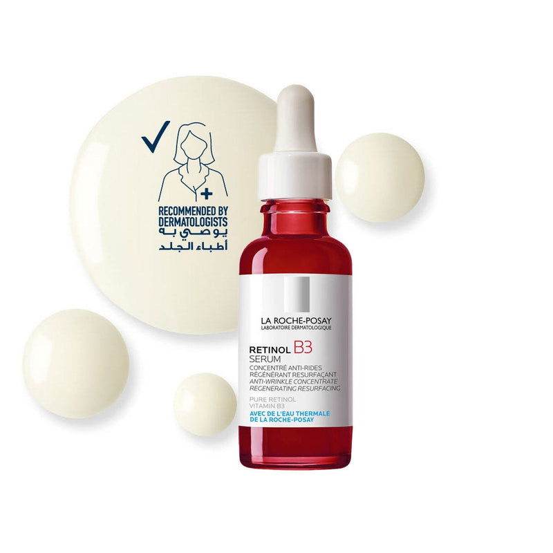 La Roche-Posay Retinol B3 Face Serum with Pure & Gradual Retinol, Vitamin B3, 30ml
