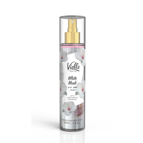 VIELLE White Musk Body Mist with Hydrating Formula, 250 ml
