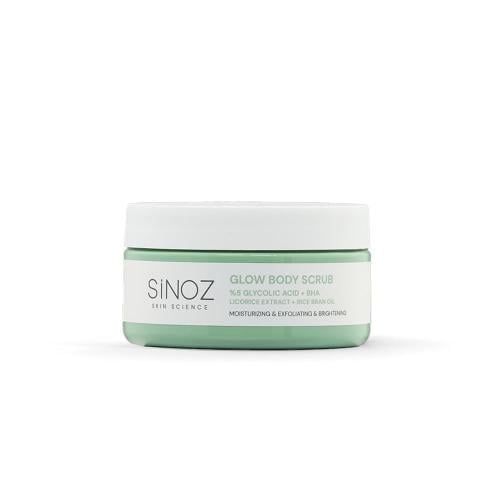 Sinoz Glow Body Scrub Exfoliating Glycolic Acid and BHA