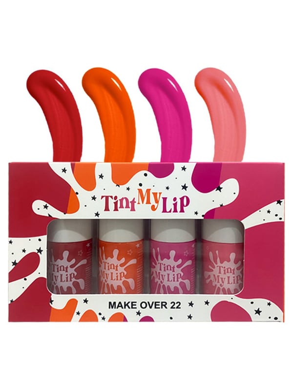 Makeover22 Lip & Cheek Tint Set Lightweight Blendable Formula 4 Colors