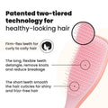 Tangle Teezer The Large Wet Detangler Naturally Curly Hairbrush Mango Pink 1 Pc