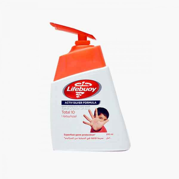Lifebuoy Total Hand Wash Liquid Soap Activ Silver Formula 200 ml