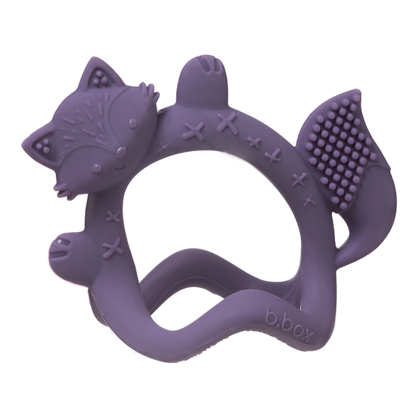 B.Box Wrist Teether Peony Soft Food-Grade Silicone Baby Teether