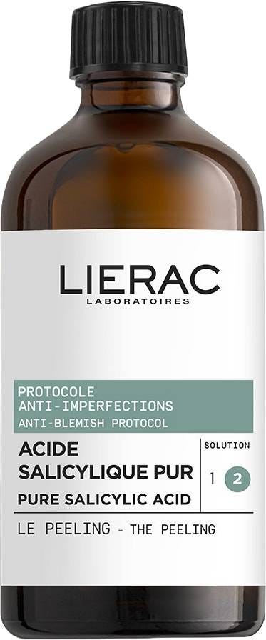 Lierac Anti-Blemish Peeling Liquid with Salicylic Acid, Zinc Gluconate and Fruit Acids, 100 ml
