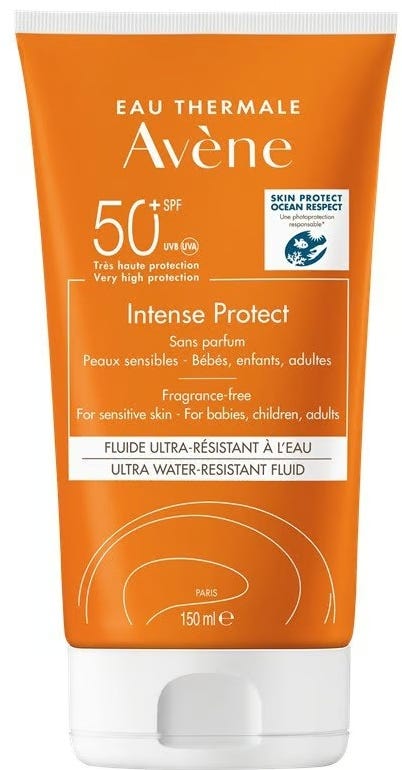 Avene Intense Protect SPF50+ Sunscreen Cream, Water-Resistant, 150ml
